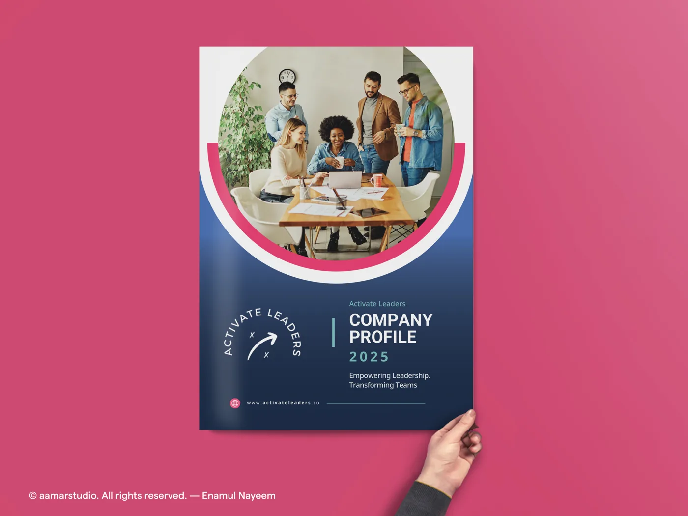 Company Profile Design 02 front cover