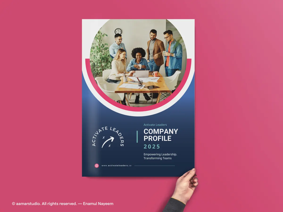 Company Profile Design 04 front cover