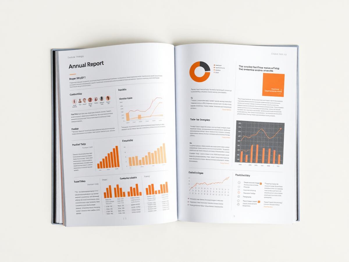 Annual Report Design mockup