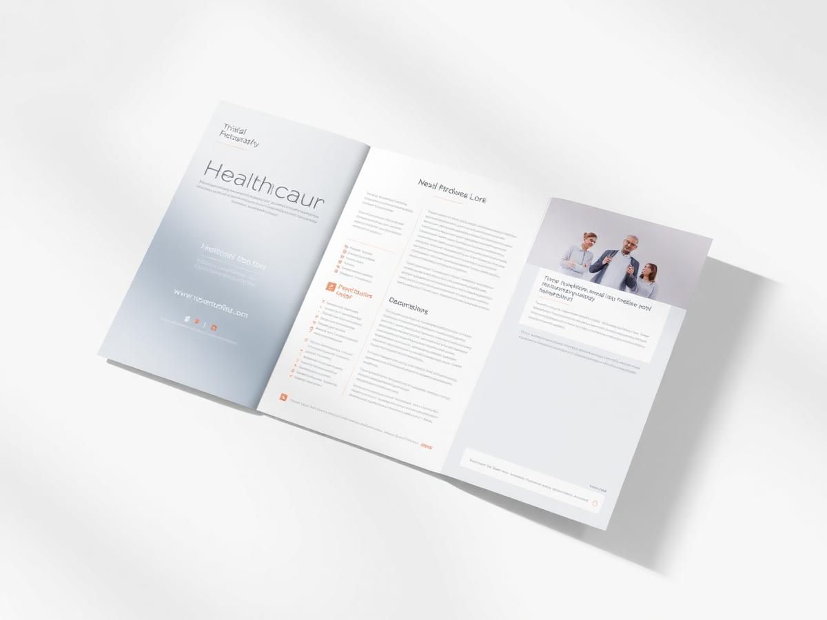 Healthcare Brochure Design mockup